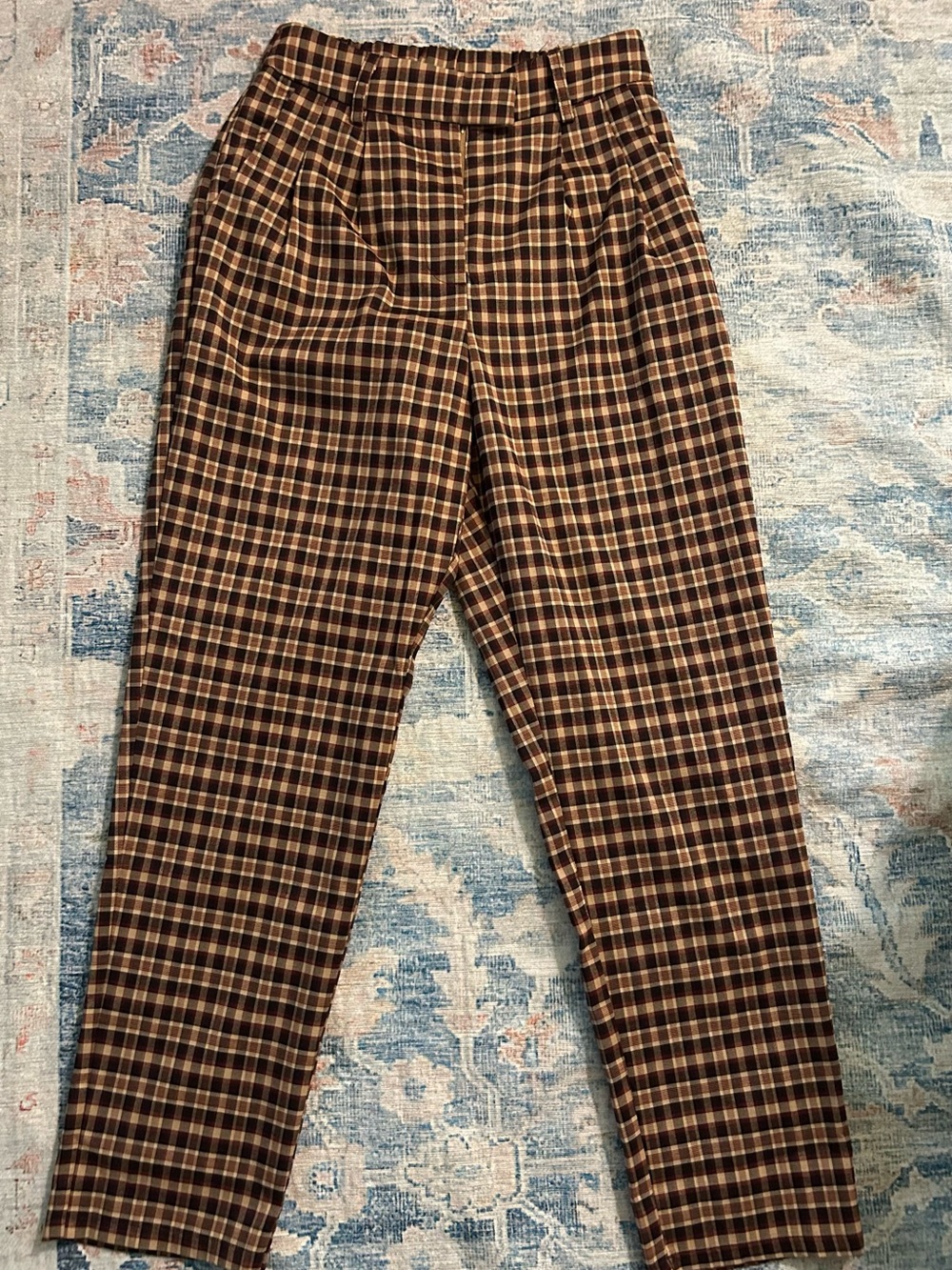 Fore Women’s Brown Plaid Tapered Pants